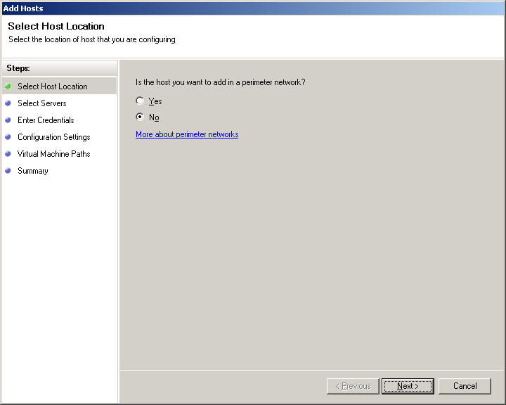 VMM Add host