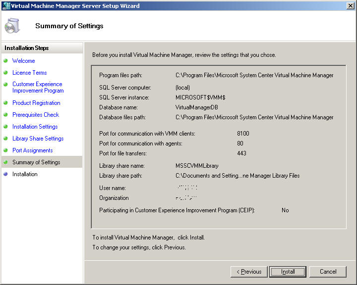VMM Setup