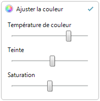 Ajuster le couleur