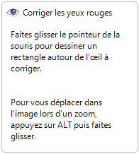 Corriger les yeux rouges