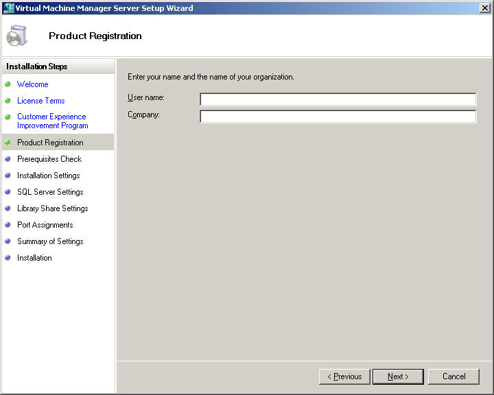 VMM Setup