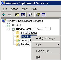 WDS boot image