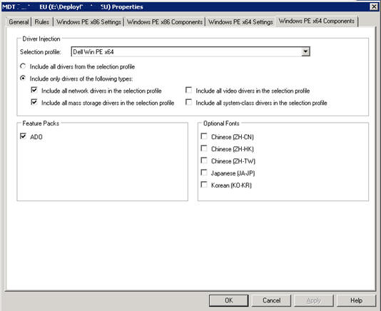 import drivers into lite touch