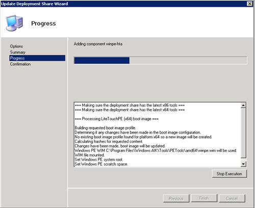 update deployment share