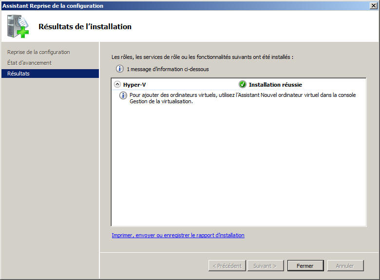 Hyper-V setup o